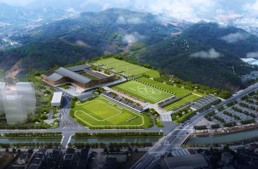 The New Asian Games Stadium- Fuyang Yinhu Sport Center, Showing the Beauty of the Scenery 